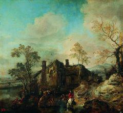 Cornelis van Dalem Landscape with Farmhouse